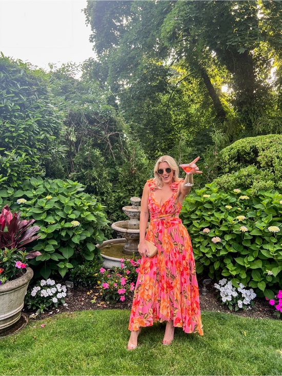 ASOS Dresses & Skirts - Ever New cut out plisse maxi dress in
orange and pink floral